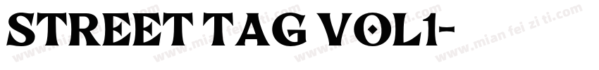 STREET TAG VOL1字体转换